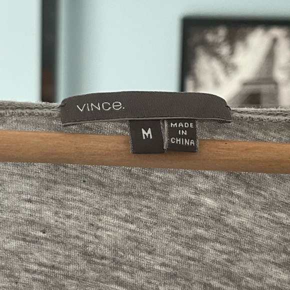 EUC Vince Gray Cotton Dolman BoatNeck LongSleeve M - Picture 3 of 6